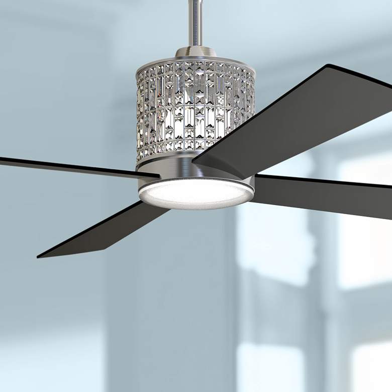 Image 1 52" Craftmade Marissa Polished Nickel LED Ceiling Fan