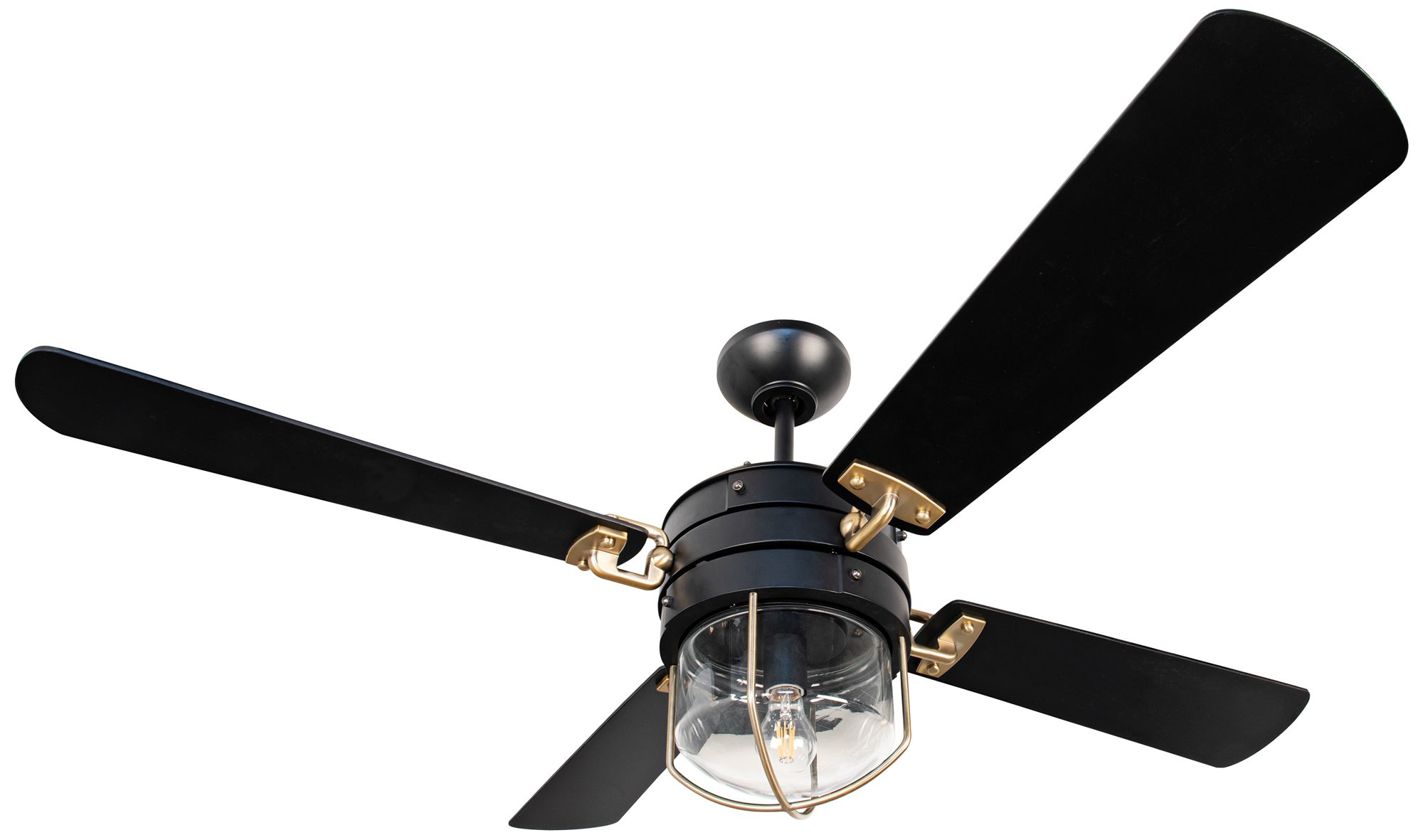 black brass ceiling fan