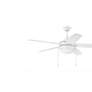52" Craftmade Phaze 5 White LED Ceiling Fan