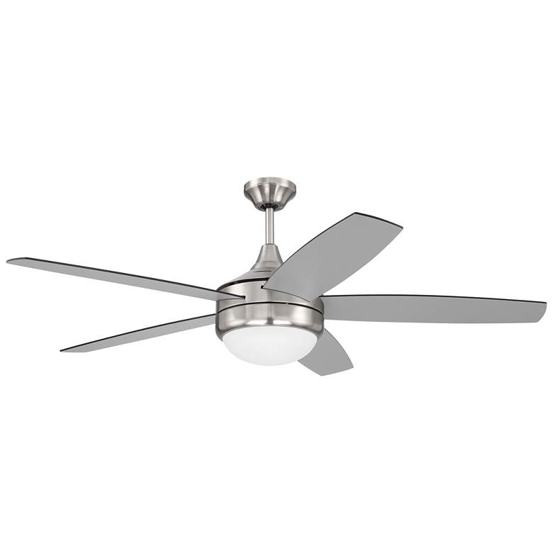 Image 1 52" Craftmade Phaze II LED 5-Blade Silver Finish Ceiling Fan