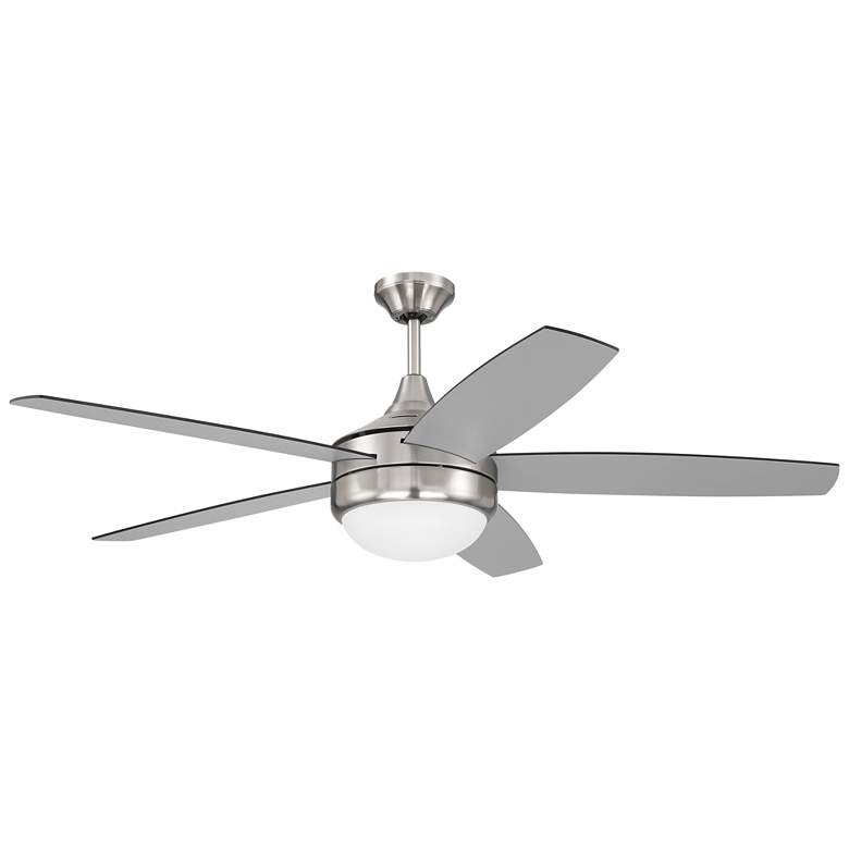 Image 1 52 inch Craftmade Phaze II LED 5-Blade Silver Finish Ceiling Fan