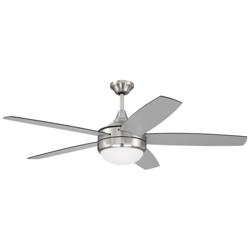 52&quot; Craftmade Phaze II LED 5-Blade Silver Finish Ceiling Fan