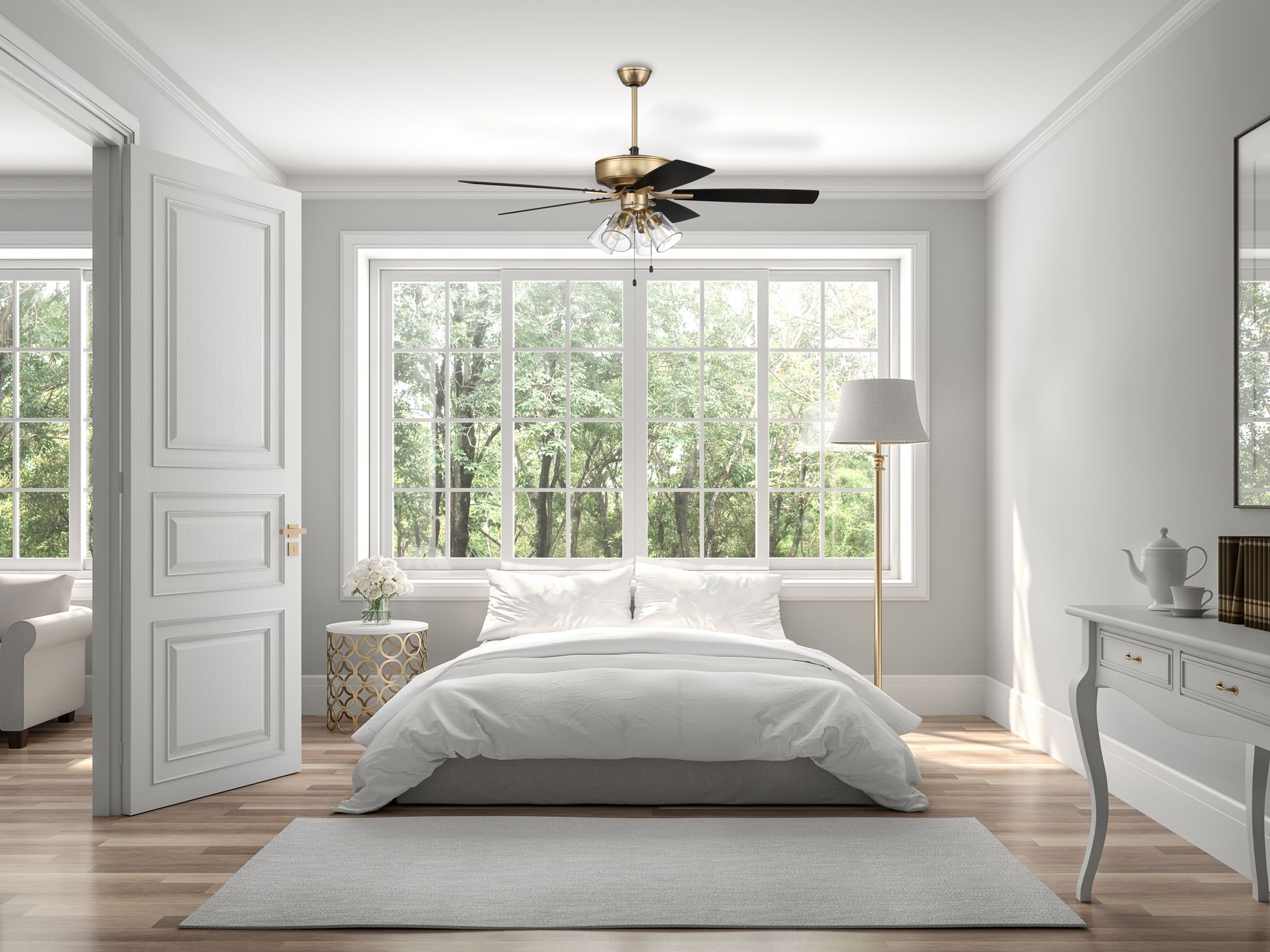 52" Craftmade Pro Plus Espresso LED Ceiling Fan