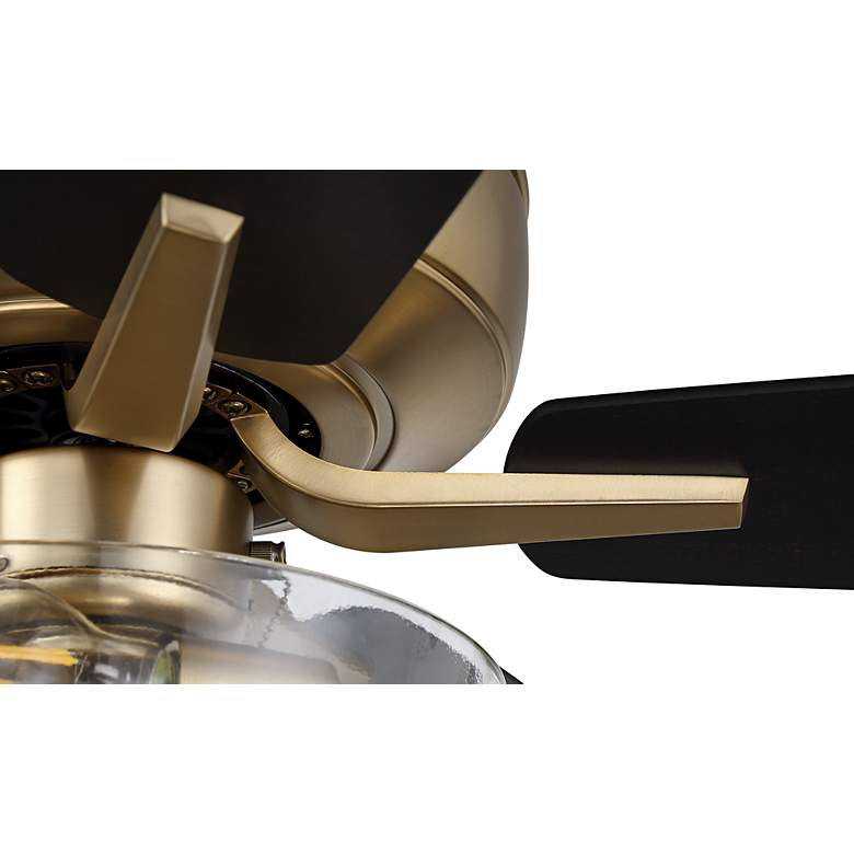 Image 7 52" Craftmade Pro Plus Satin Brass Black LED Ceiling Fan more views
