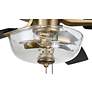 5_52" Craftmade Pro Plus Satin Brass Black LED Pull Chain Ceiling Fan more views