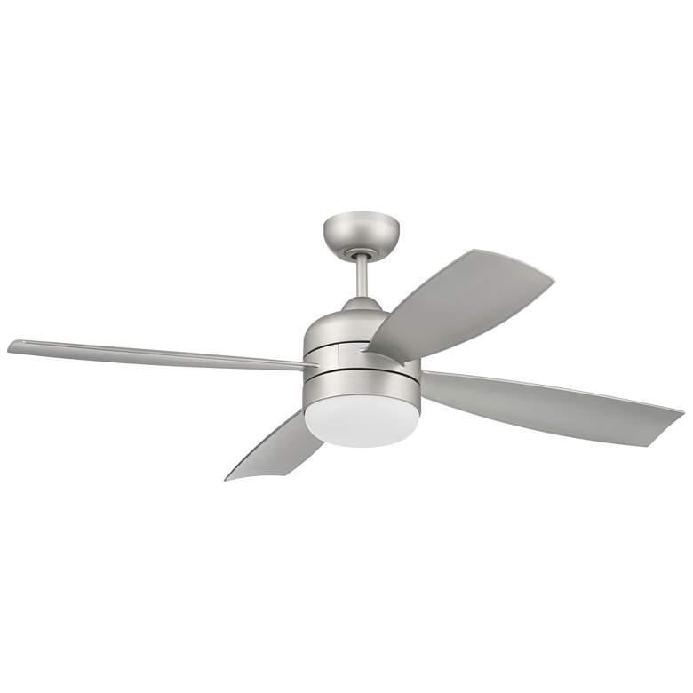 Image 1 52" Craftmade Sebastion Nickel LED Outdoor Fan with Smart Control
