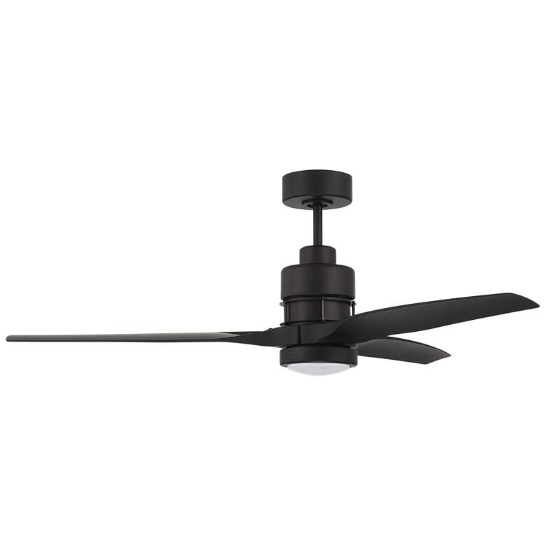 Image 1 52 inch Craftmade Sonnet Flat Black Smart Indoor LED Ceiling Fan