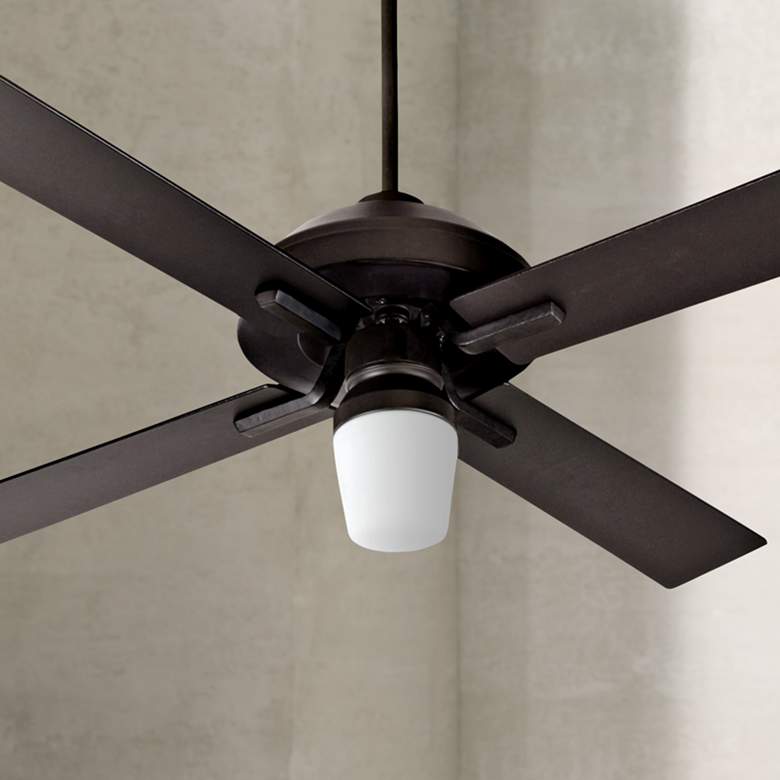 Image 1 52" Craftmade South Beach Flat Black Outdoor Ceiling Fan