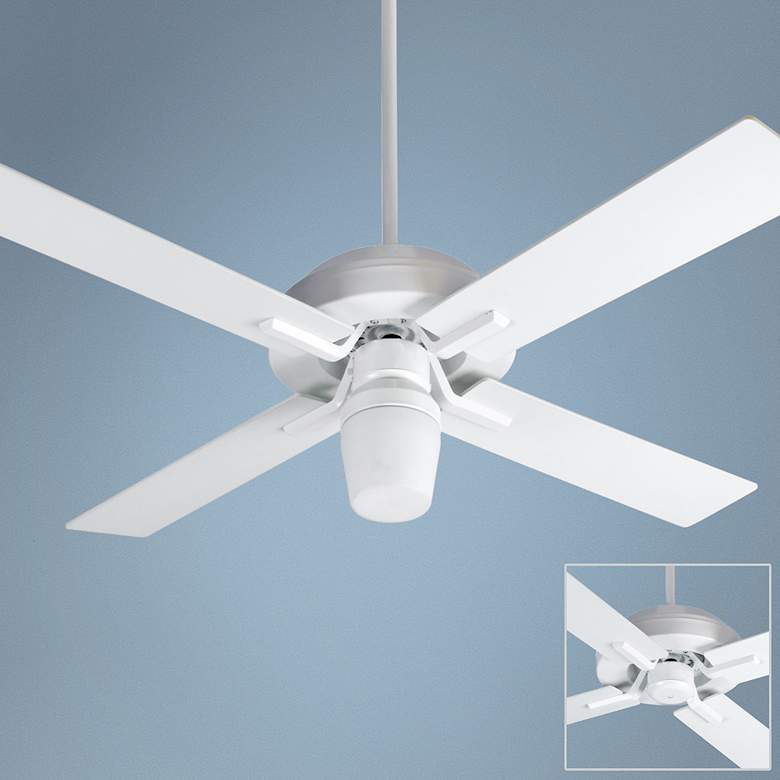 Image 1 52" Craftmade South Beach White Outdoor Ceiling Fan