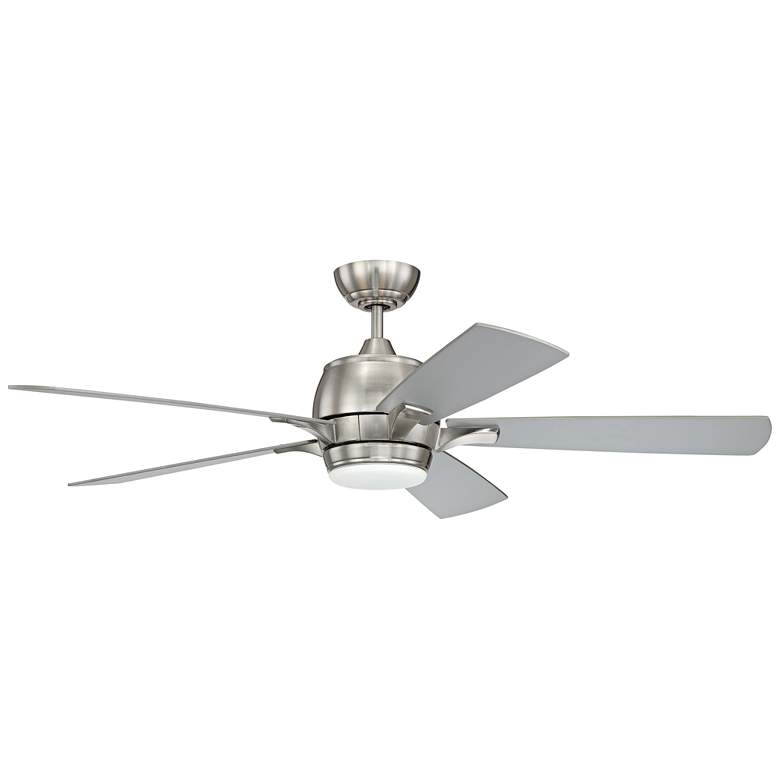 Image 2 52" Craftmade Stellar Brushed Nickel LED Ceiling Fan with Wall Control