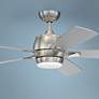 52" Craftmade Stellar Brushed Nickel LED Ceiling Fan with Wall Control