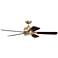 52" Craftmade Stellar Satin Brass LED Ceiling Fan with Remote