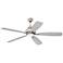 52" Craftmade Swyft Polished Nickel LED Ceiling Fan with Remote