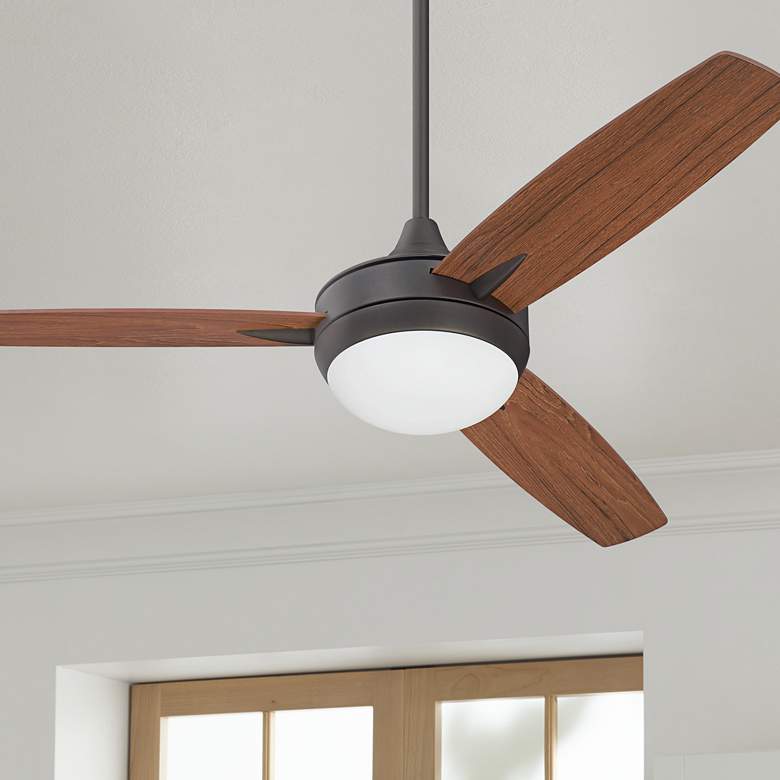 Image 1 52 inch Craftmade Targas Espresso LED Ceiling Fan with Remote