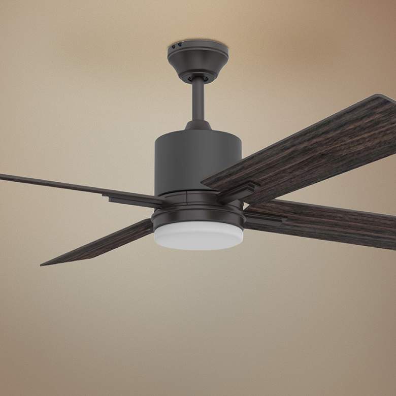 Image 1 52" Craftmade Teana Espresso LED Ceiling Fan with Wall Control
