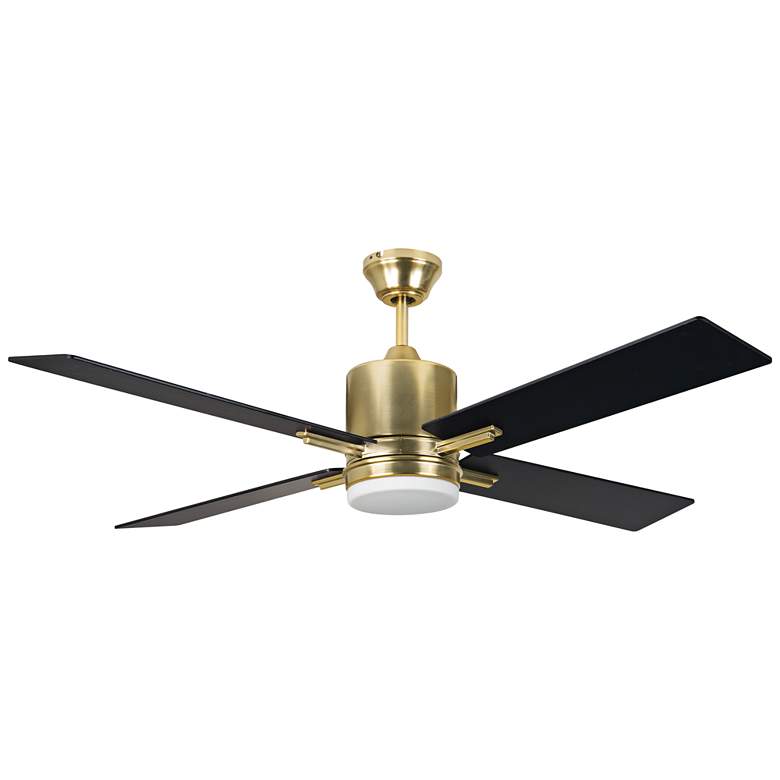 52&quot; Craftmade Teana Satin Brass LED Ceiling Fan with Remote more views
