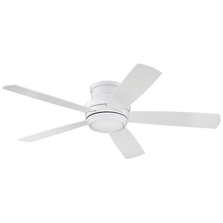 Image 1 52" Craftmade Tempo 5-Blade White Hugger Ceiling Fan