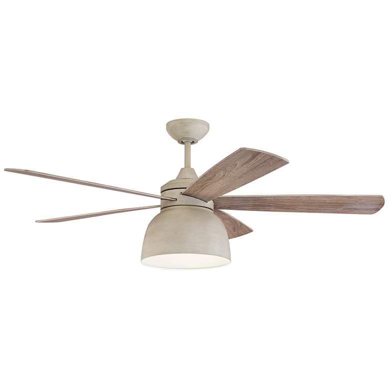 Image 3 52 inch Craftmade Ventura Cottage White LED Damp Ceiling Fan with Remote more views