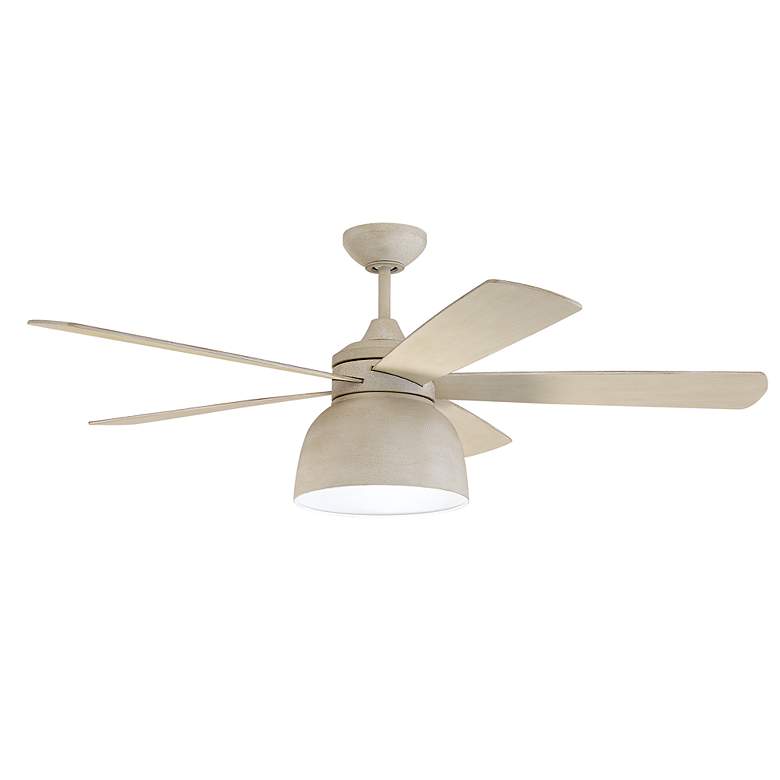 Image 4 52" Craftmade Ventura Cottage White LED Damp Ceiling Fan with Remote more views