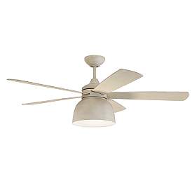 Image5 of 52" Craftmade Ventura Cottage White LED Damp Ceiling Fan with Remote more views