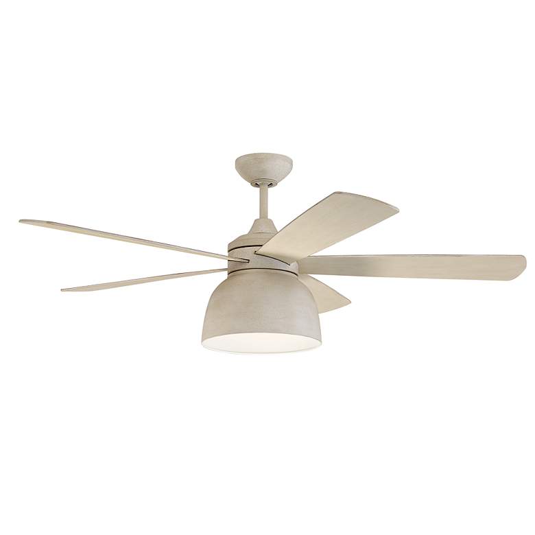 Image 5 52" Craftmade Ventura Cottage White LED Damp Ceiling Fan with Remote more views
