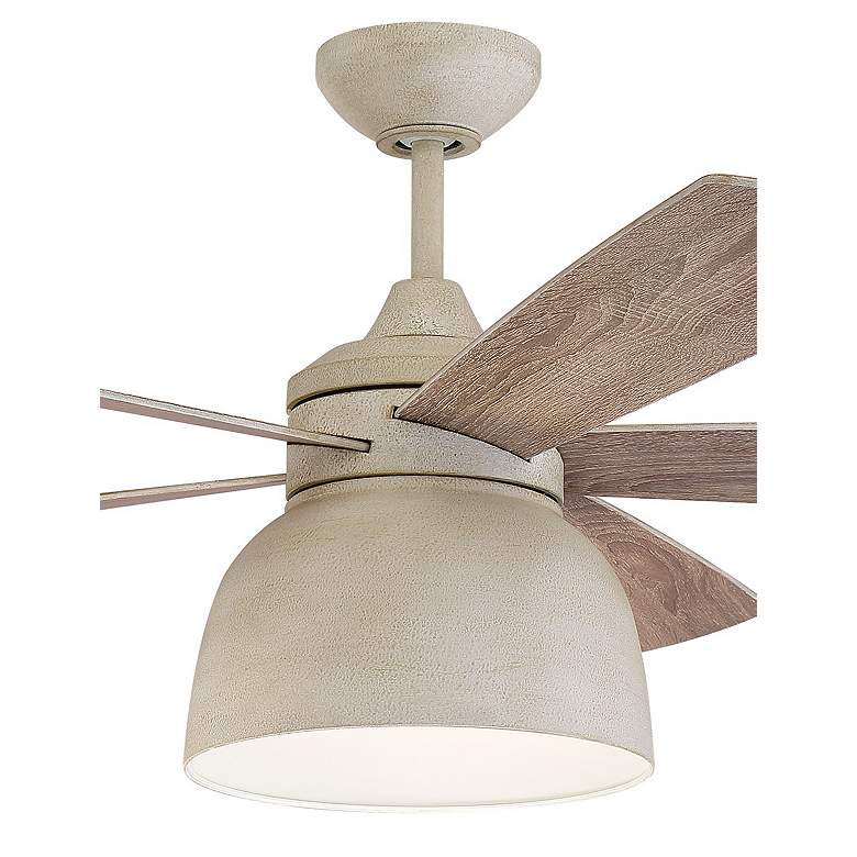Image 6 52" Craftmade Ventura Cottage White LED Damp Ceiling Fan with Remote more views