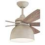 6_52" Craftmade Ventura Cottage White LED Damp Ceiling Fan with Remote more views