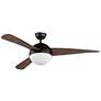 2_52" Cupola Oil-Rubbed Bronze and Walnut LED Ceiling Fan