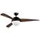 52" Cupola Oil-Rubbed Bronze and Walnut LED Ceiling Fan