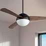 1_52" Cupola Oil-Rubbed Bronze and Walnut LED Ceiling Fan