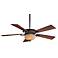 52" Delano Dark Restoration Bronze Ceiling Fan