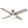52" Dempsey Brushed Nickel w/ Light Gray Oak LED Ceiling Fan