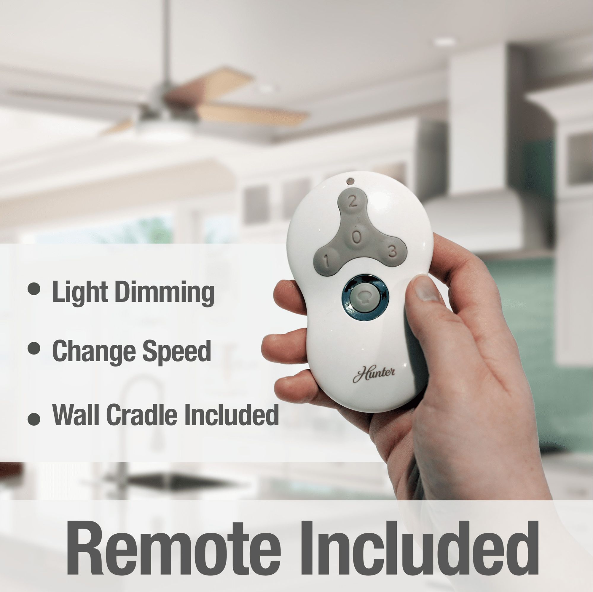 52" Dempsey Brushed Nickel w/ Light Gray Oak LED Ceiling Fan