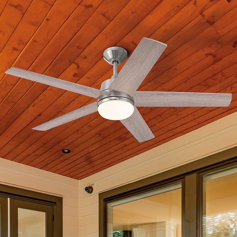 Image 4 52" Designers Astrea LED Brushed Nickel LED Smart Ceiling Fan more views
