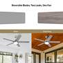 6_52" Designers Astrea LED Brushed Nickel LED Smart Ceiling Fan more views