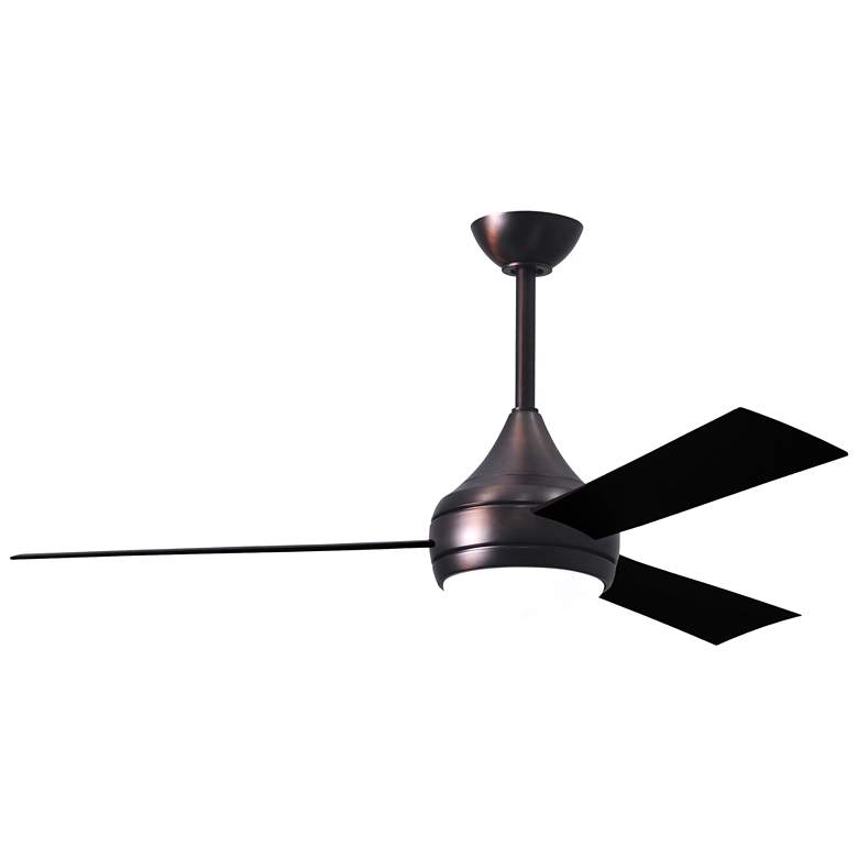 Image 1 52 inch Donaire Brushed Bronze and Matte Black LED Ceiling Fan