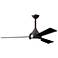 52" Donaire Brushed Bronze and Matte Black LED Ceiling Fan