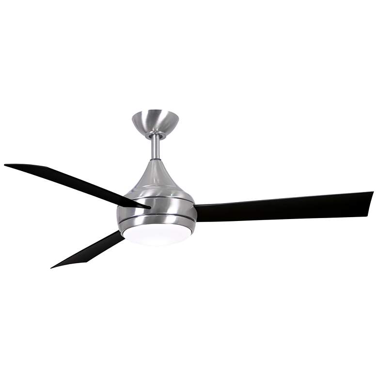 Image 1 52 inch Donaire Brushed Stainless and Black LED Ceiling Fan