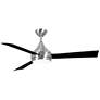 52" Donaire Brushed Stainless and Black LED Ceiling Fan