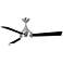 52" Donaire Brushed Stainless and Black LED Ceiling Fan