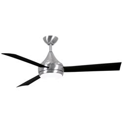52&quot; Donaire Brushed Stainless and Black LED Ceiling Fan