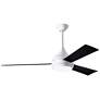 52" Donaire Gloss White and Matte Black LED Ceiling Fan