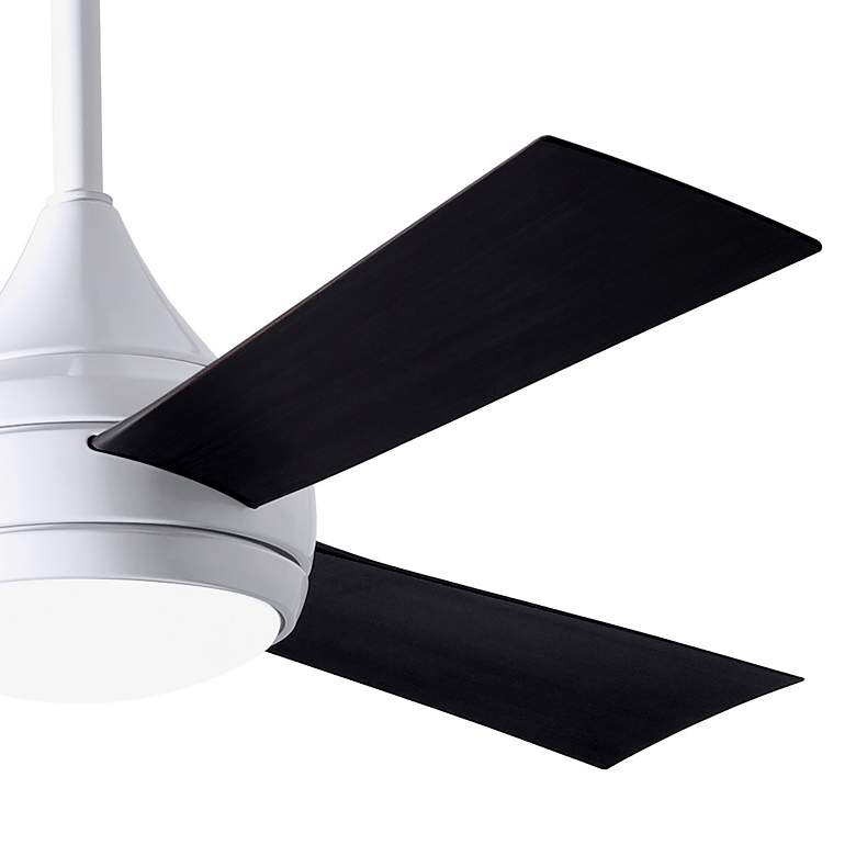 Image 4 52" Donaire Gloss White and Matte Black LED Ceiling Fan more views