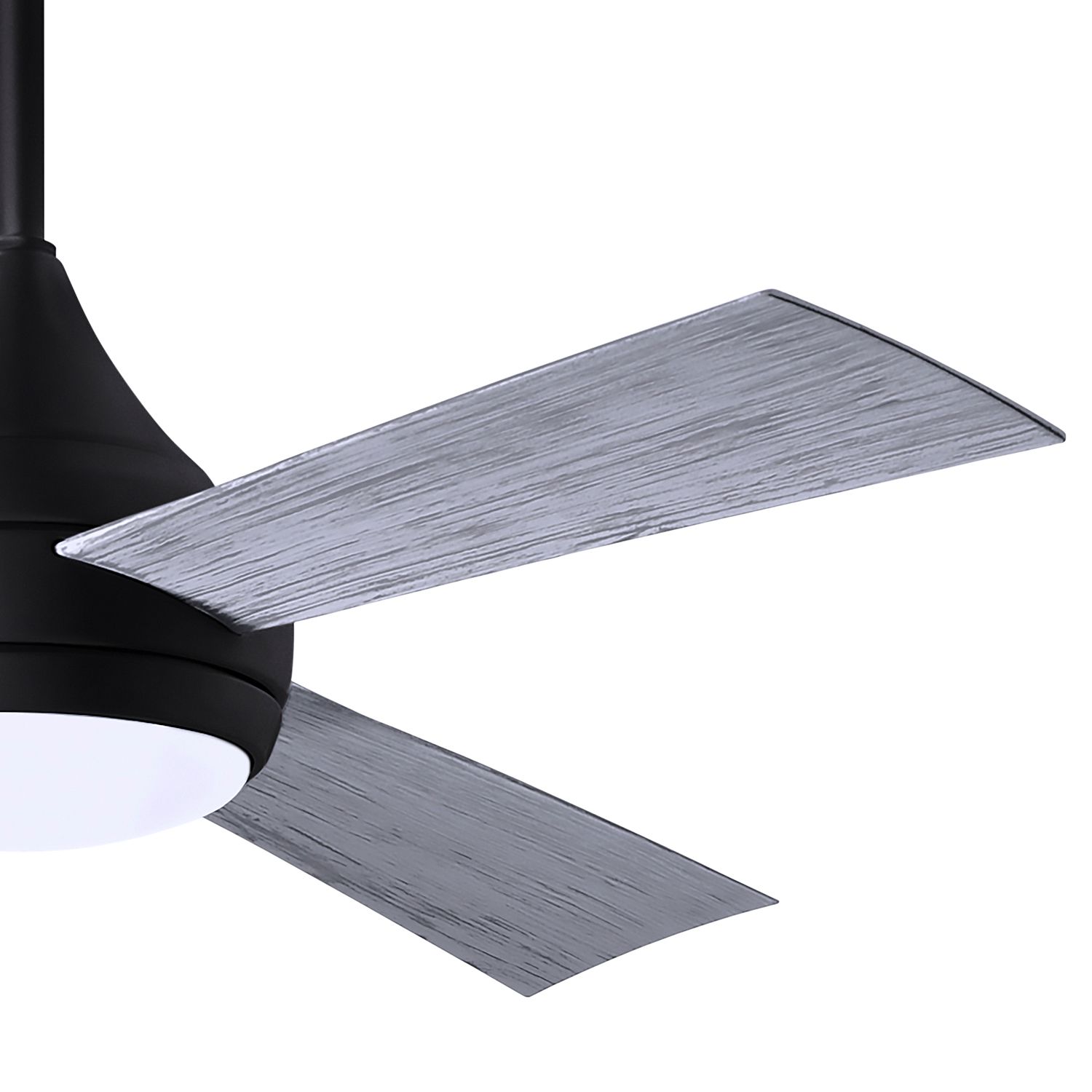 52" Donaire Matte Black and Barnwood Tone LED Ceiling Fan