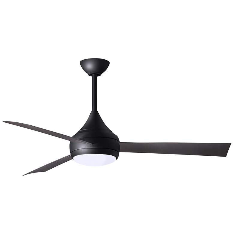 Image 1 52" Donaire Matte Black and Brushed Bronze LED Ceiling Fan