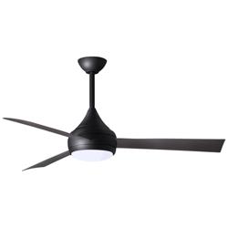 52&quot; Donaire Matte Black and Brushed Bronze LED Ceiling Fan