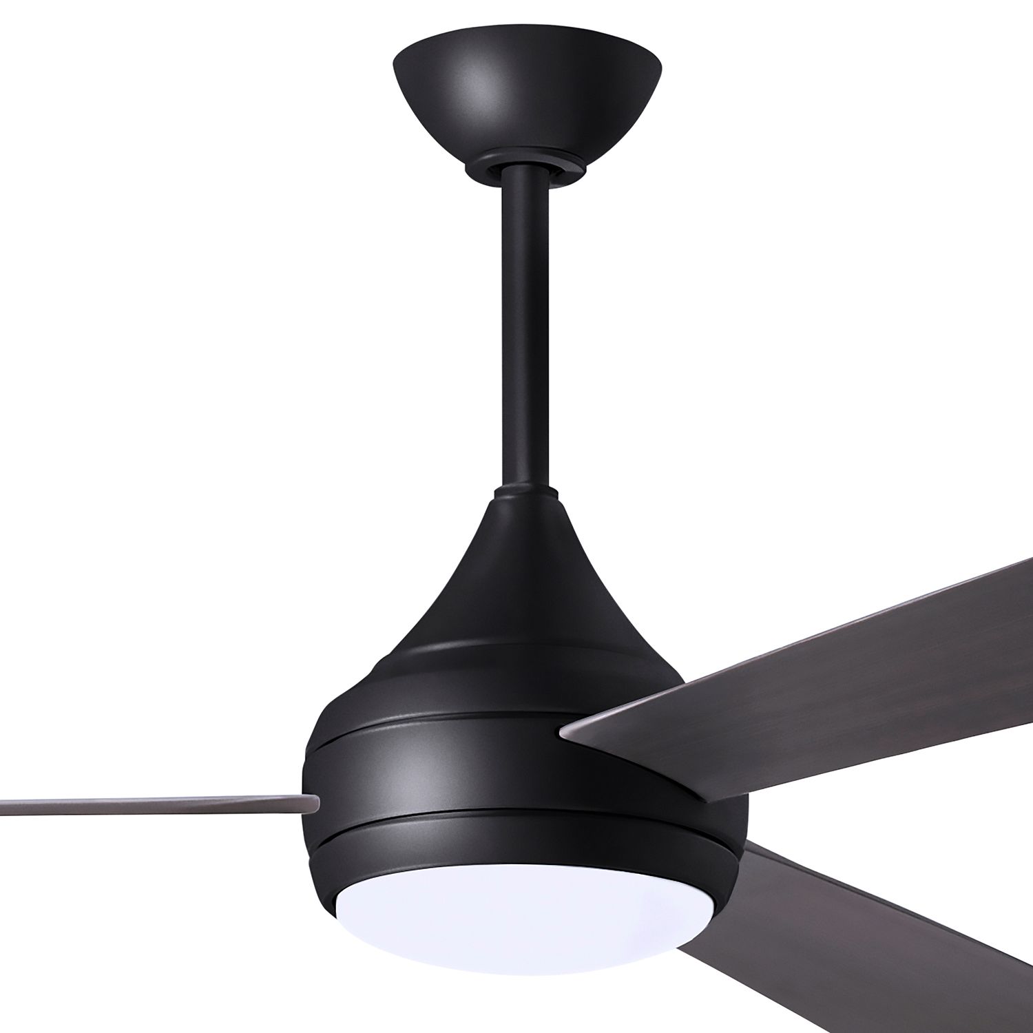 52" Donaire Matte Black and Brushed Bronze LED Ceiling Fan