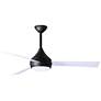 52" Donaire Matte Black and Gloss White LED Ceiling Fan