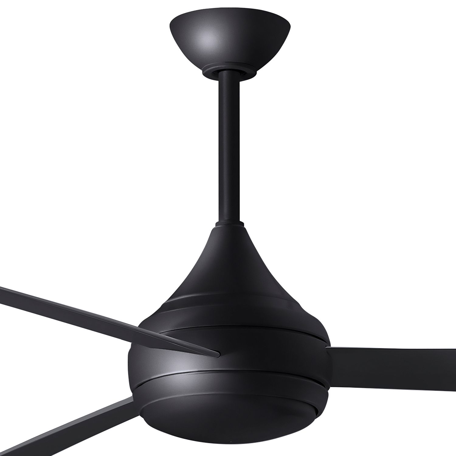 52" Donaire Matte Black and Matte Black LED Ceiling Fan