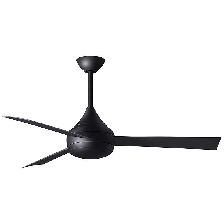 Image 3 52" Donaire Matte Black and Matte Black LED Ceiling Fan more views